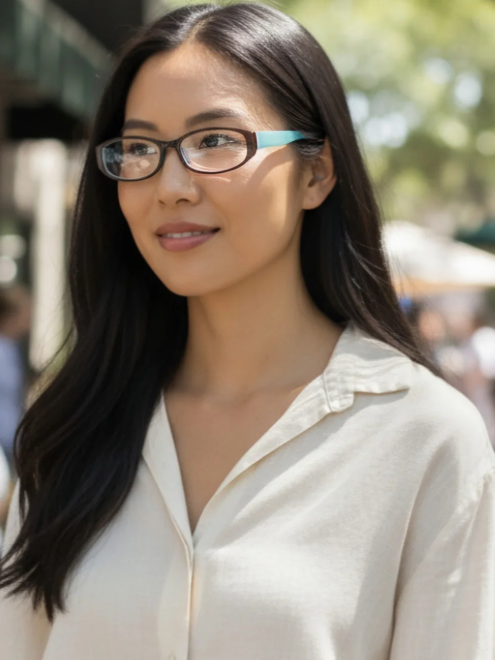 Guess GU 9048 BRN Eyeglass Frames Brown Turquoise Blue 46-16-135 Rectangle